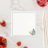 Botanical Greenery Minimal Cocktail Servet (Insitu)