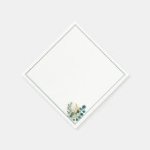 Botanical Greenery Minimal Cocktail Servet (Hoek)