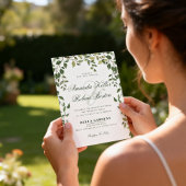 Botanical Greenery Wedding Invitation