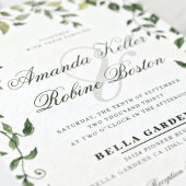 Botanical Greenery Wedding Invitation