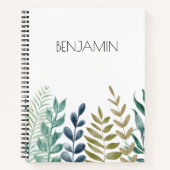 Botanical Harmony Personalized Journal (Devant)