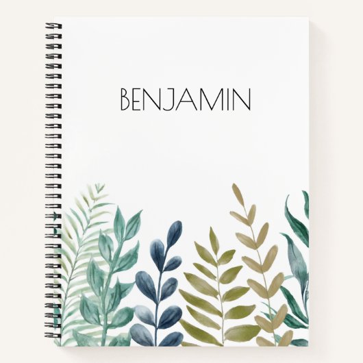Botanical Harmony Personalized Journal (Devant)