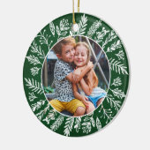 Botanical Holiday Photo Ornament (Links)