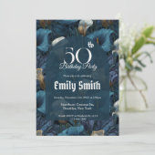 Botanical Inspired Call Lilies Sparkle  Kaart (Staand voorkant)