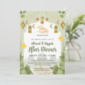Botanical Islamic Iftar Invitation with Quran (Debout devant)