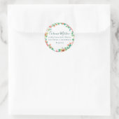 Botanical Island Floral Adresse de retour Sticker (Sac)