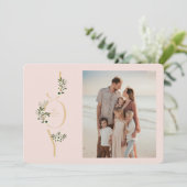 Botanical JOY Christmas Kaart (Staand voorkant)