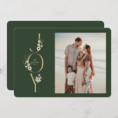 Botanical JOY Christmas Kaart (Voorkant / Achterkant)