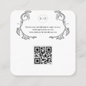 Botanical Minimalist Wedding Enclosure Card Informatiekaartje (Achterkant)