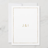 Botanical mint green gold greenery Wedding Kaart (Achterkant)