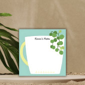 Botanical Mug Sticky Notes - Greenhouse