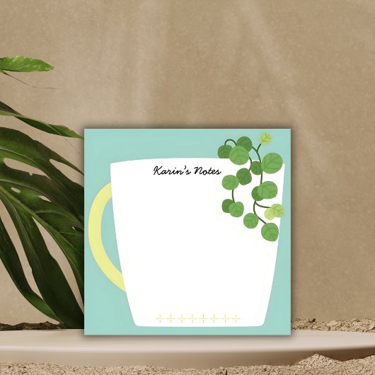 Botanical Mug Sticky Notes - Greenhouse