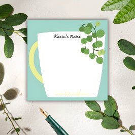 Botanical Mug Sticky Notes - Greenhouse