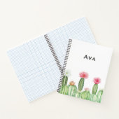 Botanical Notebook – Blooming Cactus Garden 🌵 Notitieboek (Binnen)