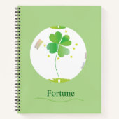 Botanical Notebook – Four-leaf Clover Design Notitieboek (Voorkant)