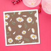 Botanical Paper Napkins, Flower Print Napkins Servet