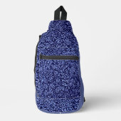 Botanical Pattern in Blue 1 Sling Bag (Voorkant)