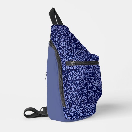 Botanical Pattern in Blue 1 Sling Bag (Linkerhoek)