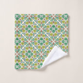 Botanical Pop - Olive Bad Handdoek (Wasdoekje)