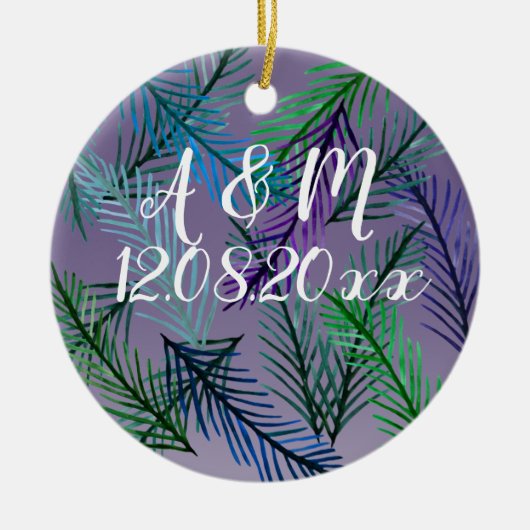 Botanical Save the date Ornament (Voorkant)