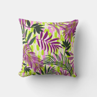 Botanical seamless pattern mixed with geometric sh kussen