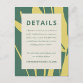 Botanical Sketch Citrus Wedding Enclosure Card Informatiekaartje (Voorkant)