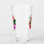 Botanical still and Oekrainian trident tryzub Glas (Links)