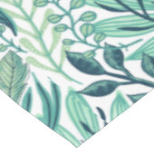 Botanical style tablecloth, green leaf tablecloth Tafelkleed (Gekanteld)