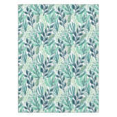 Botanical style tablecloth, green leaf tablecloth Tafelkleed (Voorkant)