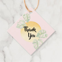 Botanical Thank You Tags | Gift Tag