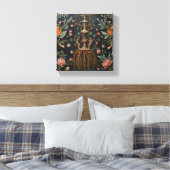 Botanical Tree Roots Canvas Afdruk (Insitu (Slaapkamer))