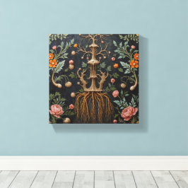 Botanical Tree Roots Canvas Afdruk