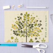 Botanical Tree To From Handmade with gift Tissuepapier (Craft)