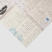 Botanical Vintage Letters Tissuepapier (Detail)