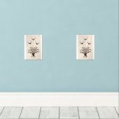 Botanical Wall Art for Living Room Muurkunst Sets (Houten vloer)