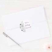 Botanical We gaan trouwen Ronde Sticker (Envelop)