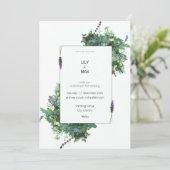 Botanical Wedding Invitation | Elegant Wildflower  (Debout devant)