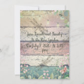 Botanical Wedding Invitation Kaart (Achterkant)