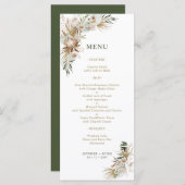 Botanical Wedding Menus Menu (Voorkant / Achterkant)