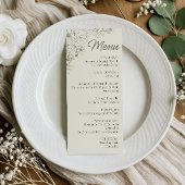 Botanical Wedding Reception Menu Sign