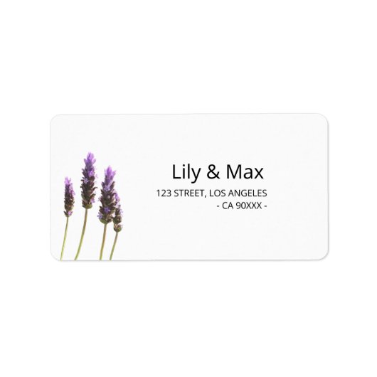 Botanical Wedding Return Address Labels (Voorkant)