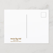 Botanical wildflower watercolor, globemallow briefkaart (Achterkant)