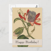  Botanicals Happy Birthday Briefkaart (Voorkant / Achterkant)