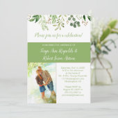 Botanicals Photo Block Uitnodiging alleen voor rec (Staand voorkant)
