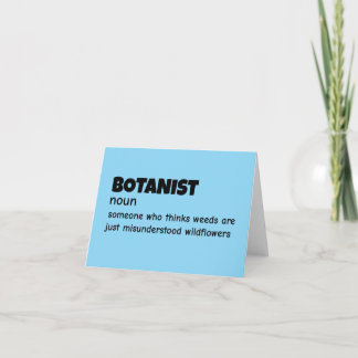 Botanie Nerd Grappige Definitie Bedankkaart