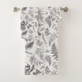  botanie & vlinderpatroon bad handdoek (Insitu)