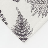 botanie & vlinderpatroon fleece deken (Hoek)