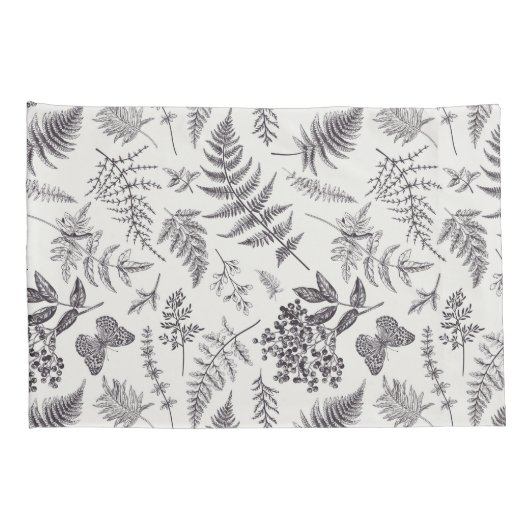  botanie & vlinderpatroon kussensloop (Achterkant-Rechts)