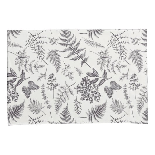  botanie & vlinderpatroon kussensloop (Voorkant-Rechts)