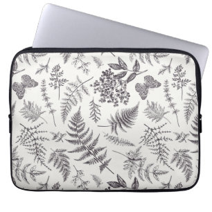  botanie & vlinderpatroon laptop sleeve